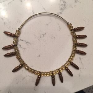 Alex And Ani Gold Bronze Bracelet Droplet Beads